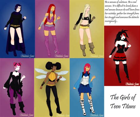 The Girls Of Teen Titans By Scenepika On Deviantart