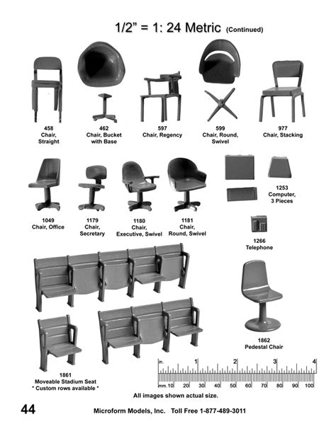 Microform Models Miniature Exact Scale Model Parts For Use By