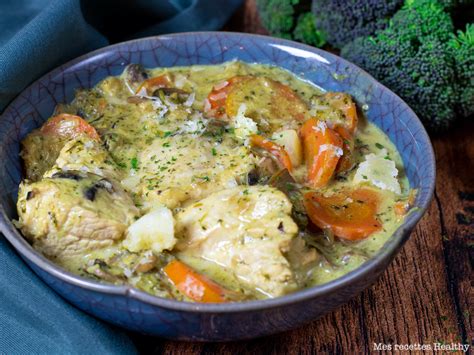 Recette de la blanquette de dinde aux légumes et Cantal