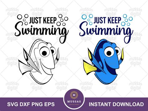 Nemo Dory Clipart Svg Digital Download Png Free Svg Clip Art Sea Decor Craft Projects
