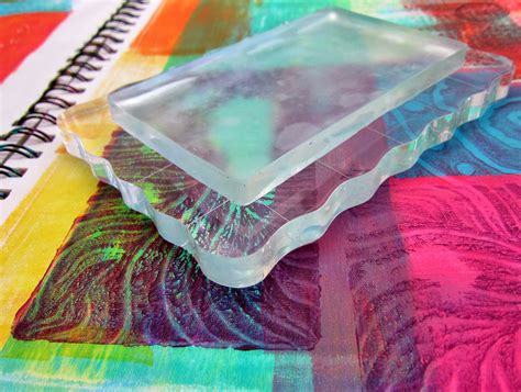Printing With Gelli Arts Stamping With Gelli Plates