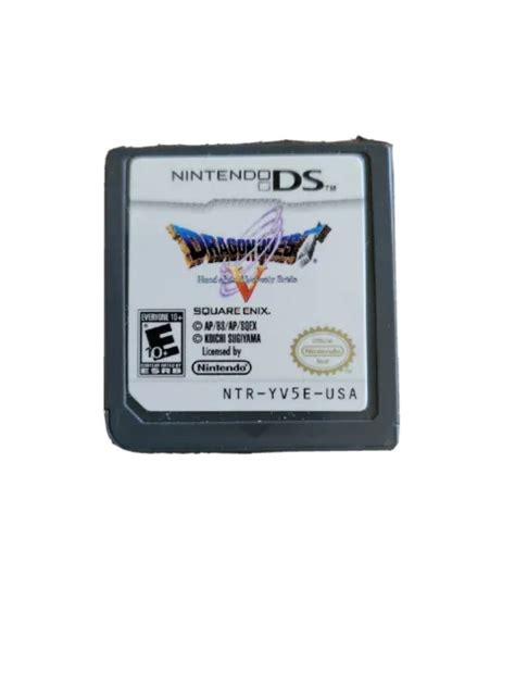 Dragon Quest V Hand Of The Heavenly Bride Nintendo Ds 2009 Rare Game Tested 13500 Picclick