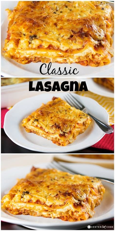 Four Cheese Classic Lasagna Recipe