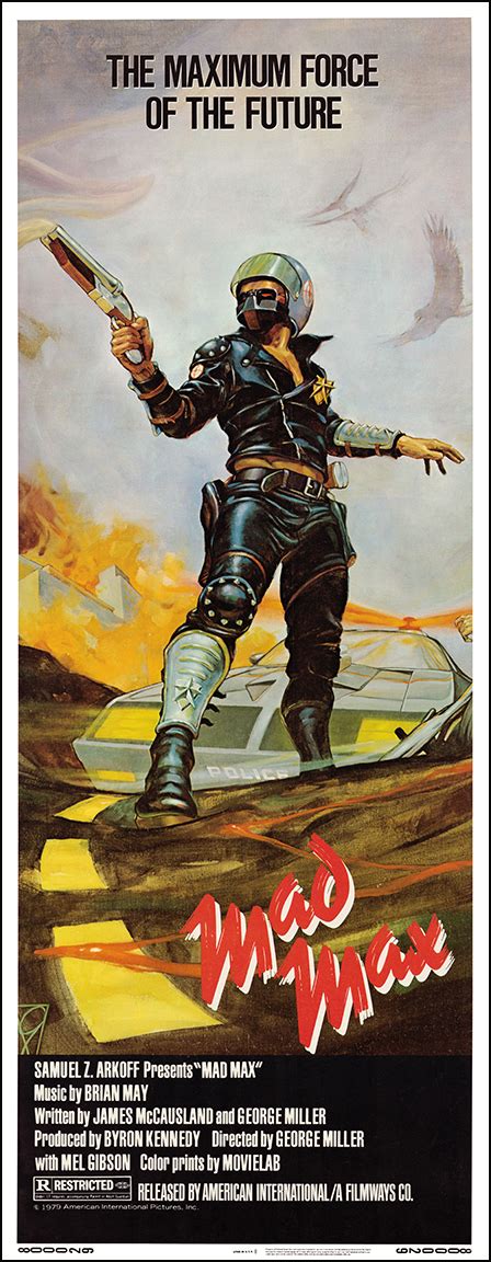 Mad Max Movie Poster Art Print 14x36