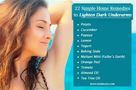 Get more insights on how to lighten underarms. 22 Simple Home Remedies to Lighten Dark Underarms Naturally