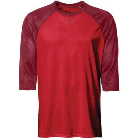 Nike Boys Swingman Legend Â¾ Sleeve Baseball Shirt Size Medium Red