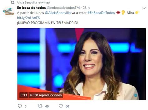 Alicia Senovilla Vuelve A Televisión Con Colaboradores De Lujo