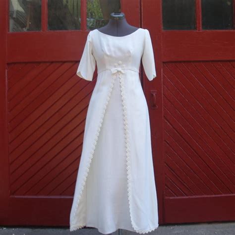 Vintage Raw Silk Wedding Dress Online Outlet Sale