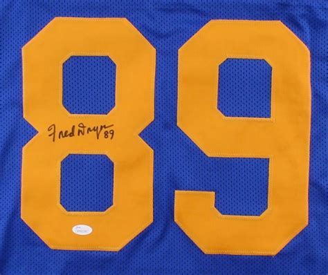 Fred Dryer Signed Rams Throwback Jersey Jsa Los Angeles Rams 19721981