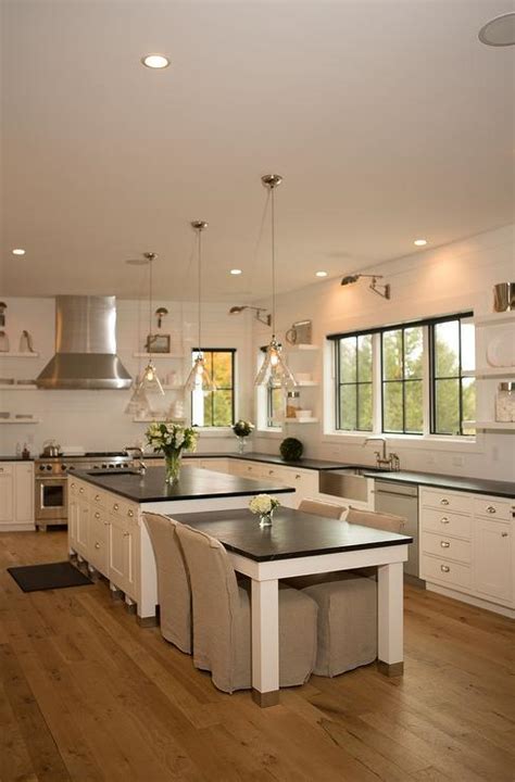 White Kitchen with Soapstone Countertops - Transitional ...