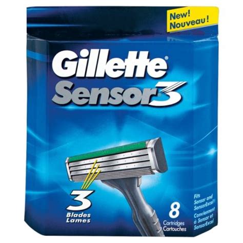 Gillette Sensor 3 Razor Blades Pack Of 8 Razor Blades 4 U