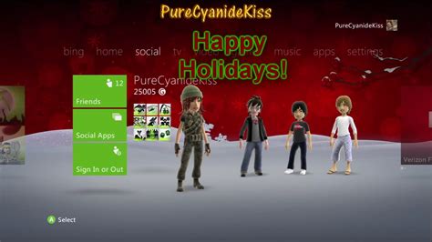 Free Xbox 360 Holiday 20112012 Premium Theme Youtube