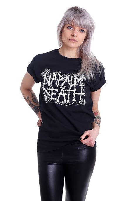 Napalm Death Logo T Shirt Official Metal Merchandise Shop
