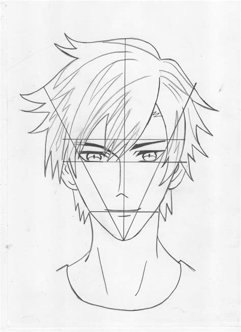 This tutorial illustrates how to draw an anime and manga male characters head and face from the front and side views step by step. How To Draw a Anime Boy Face Step by Step | Anime face ...