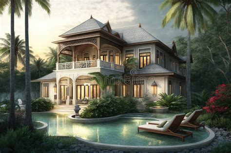 Luxurious Beachfront Villa With Private Pool And Hot Tub Surrounded By