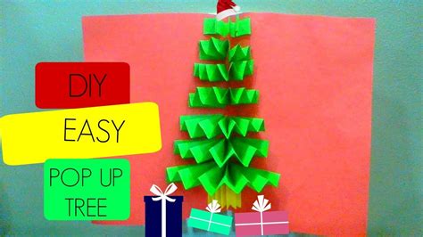 Diy 3d Pop Up Christmas Tree Card Cards Very Easy And Fast Youtube