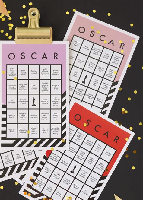 Free Oscar Printable Bingo Card The House That Lars Built