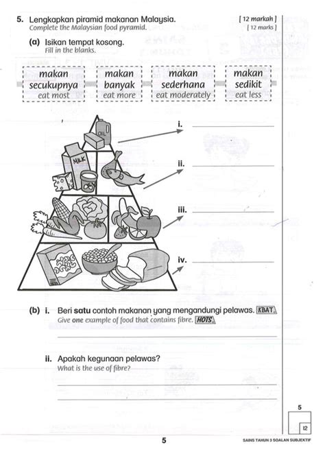 Soalan Latihan Sains Tahun 3 Kelas Makanan Reverasite