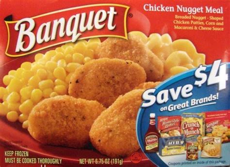 Banquet chicken fried chicken meal. Dave's Cupboard: Banquet Chicken Nugget Meal