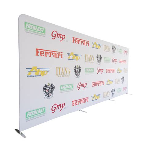 Tension Fabric Stretch Pop Up Backdrop Display Banner For Trade Show
