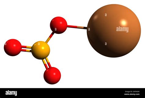 3d Image Of Potassium Nitrate Skeletal Formula Molecular Chemical