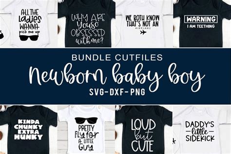 Newborn Baby Boy Svg Bundle