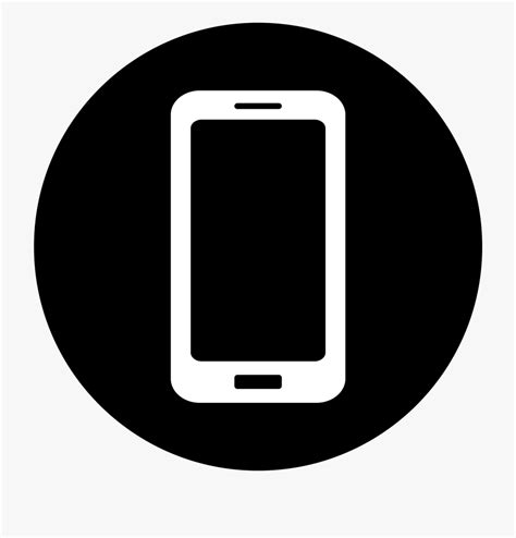 Mobile Clipart Mobile Logo Phone Icon Black And White Transparent