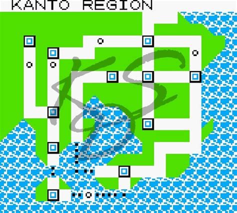 Kanto Map With Labels Map Of All Of The Pokemon Regions Anime Amino