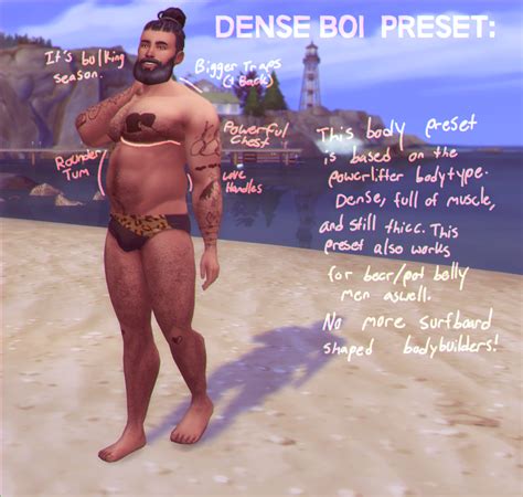 Here It Is A Pack Of Male Body Preset For The Sims You Heard That