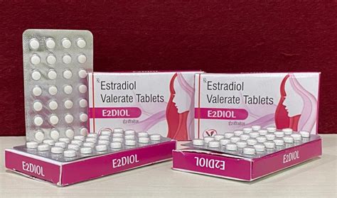 E2diol Estradiol Valerate Tablets 2 Mg Packaging Size 1x28 Tabs