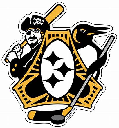 Pittsburgh Sports Rivers Pirates Decal Sticker Three
