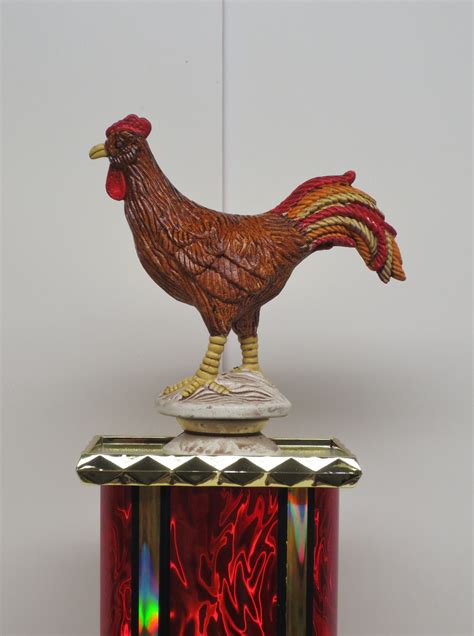 Funny Trophy Biggest Cock Rooster Award Best Chicken Wings Bbq Etsy