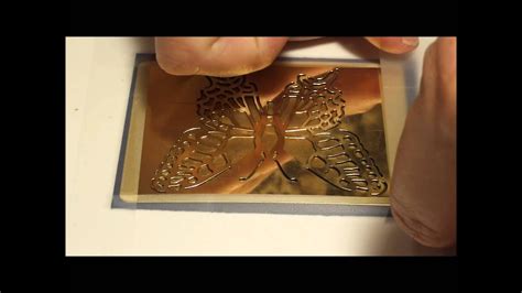 How To Use Gold Embossing Paste With Gold Leaf On Stencils For Card