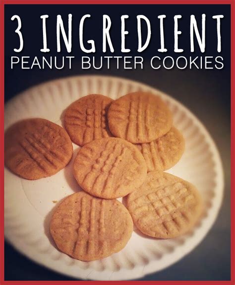 This recipe draws inspiration from such. 3 Ingredient Peanut Butter Cookies (NO FLOUR!) | Delicious idea | Pinterest | Peanut butter ...