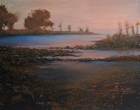 Sunset At Peninsula State Park Painting By Mary Haas Fine Art America