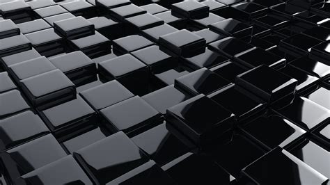 4k Digital Art Black Square 3d Render 3d Abstract Cgi Abstract