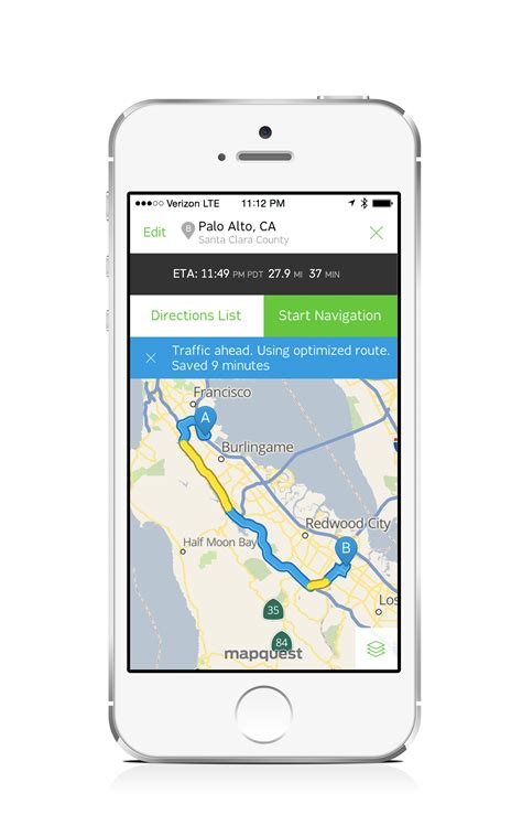 MapQuest Updates Its iPhone App With Improved Cartography And Routing