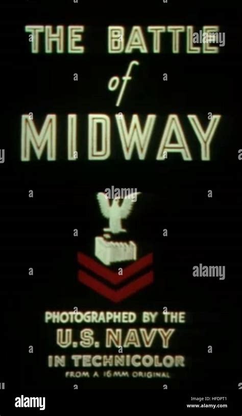 Battle Of Midway 1942 Documentary Intro2 Stock Photo Alamy