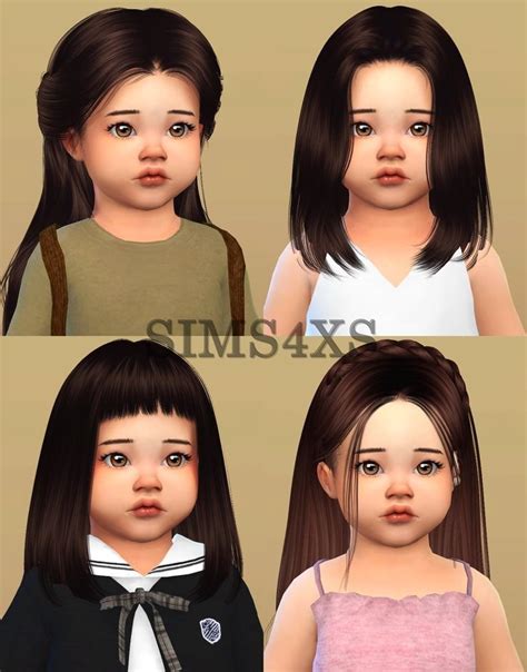 Sims4xs Antosims Hair For Toddlers Full Credit Antosims Before D