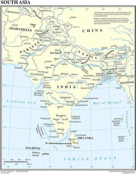 South Asia Political Map Mapsof Net