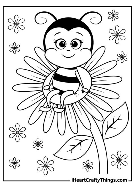 Free Printable Bee Coloring Pages