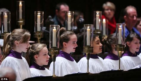 choir of female voices performs at canterbury cathedral for first time daily mail online