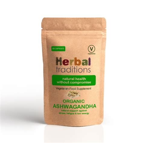Organic Ashwagandha Capsules Herbal Traditions