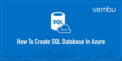 Creating Azure Sql Database Vembu