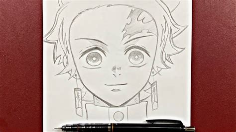 Anime Drawing How To Draw Tanjiro Kamado Step By Step With Pencil