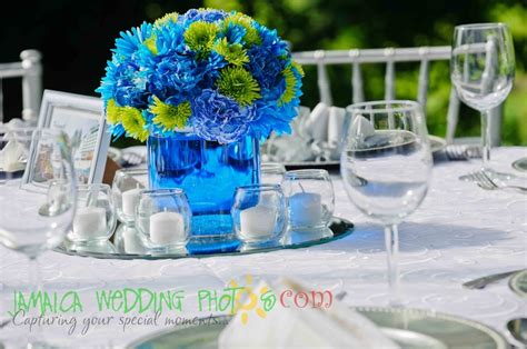 Wedding Decor Ideas For Your Wedding In Jamaica Jamaica Weddings Green Wedding Centerpieces