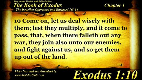 Exodus Chapter 1 Bible Book 02 The Holy Bible Kjv Read Along Audio