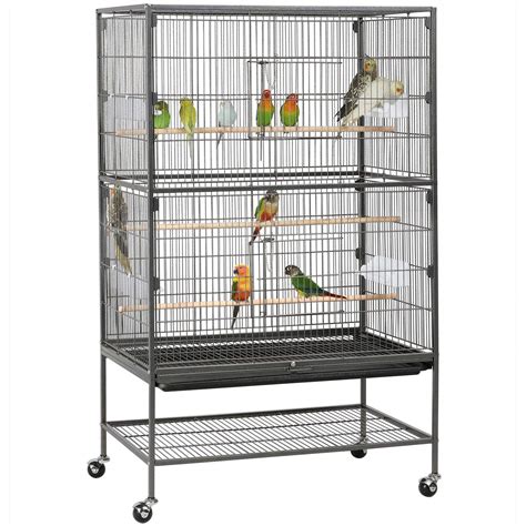 Buy Yaheetech Extra Large Bird Cage Budgie Cage Parrot Cage 2 Tiers