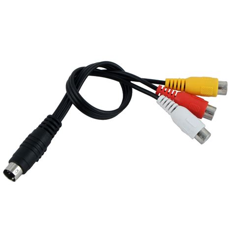 Buy Handy 4 Pin S Video To 3 Rca Tv Dvd Adapter Converter Laptop Cable