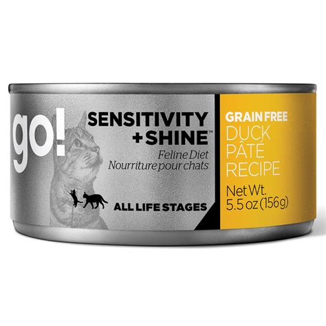 Maybe you would like to learn more about one of these? Go! Sensitivity + Shine Grain Free Cat Duck Pate 5.5OZ ...